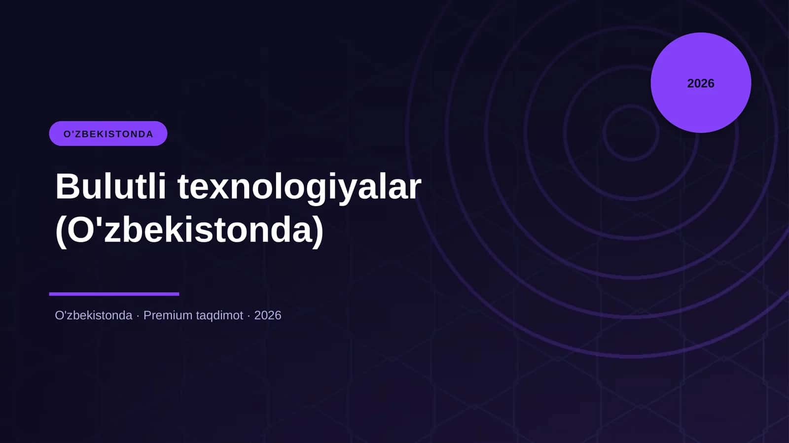 Bulutli texnologiyalar (O'zbekistonda)