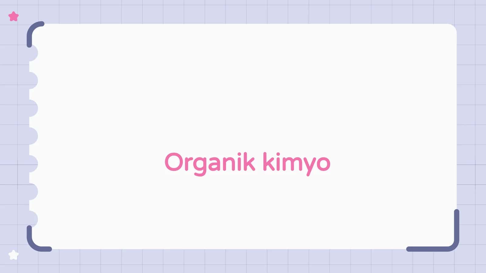 Organik kimyo