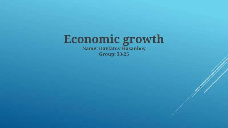 Understanding Economic Growth