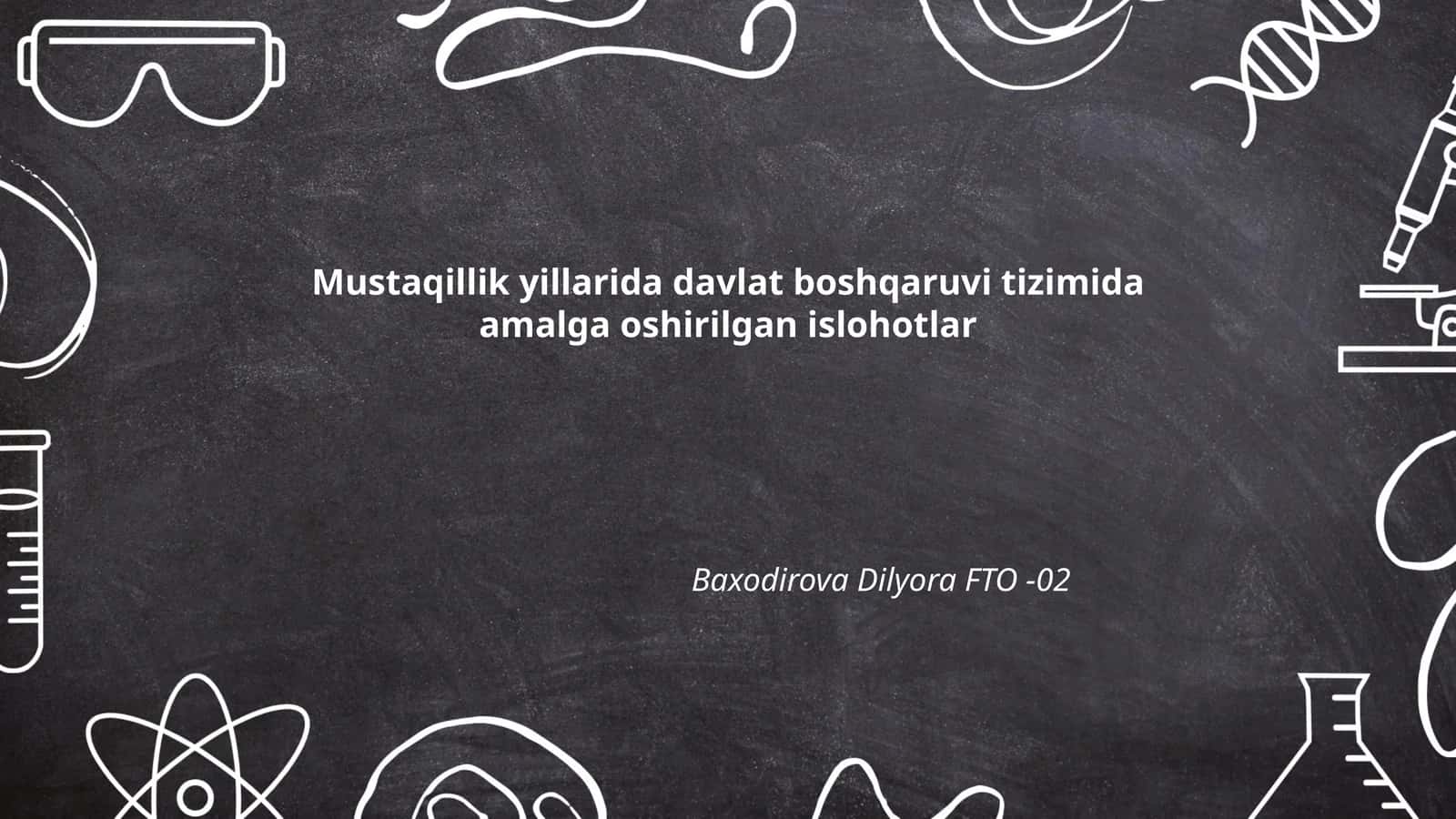 Prezidenti institutining shakllanishi