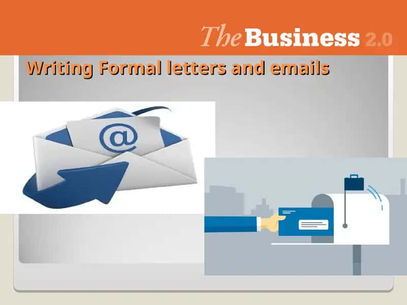 Formal letter and email writing