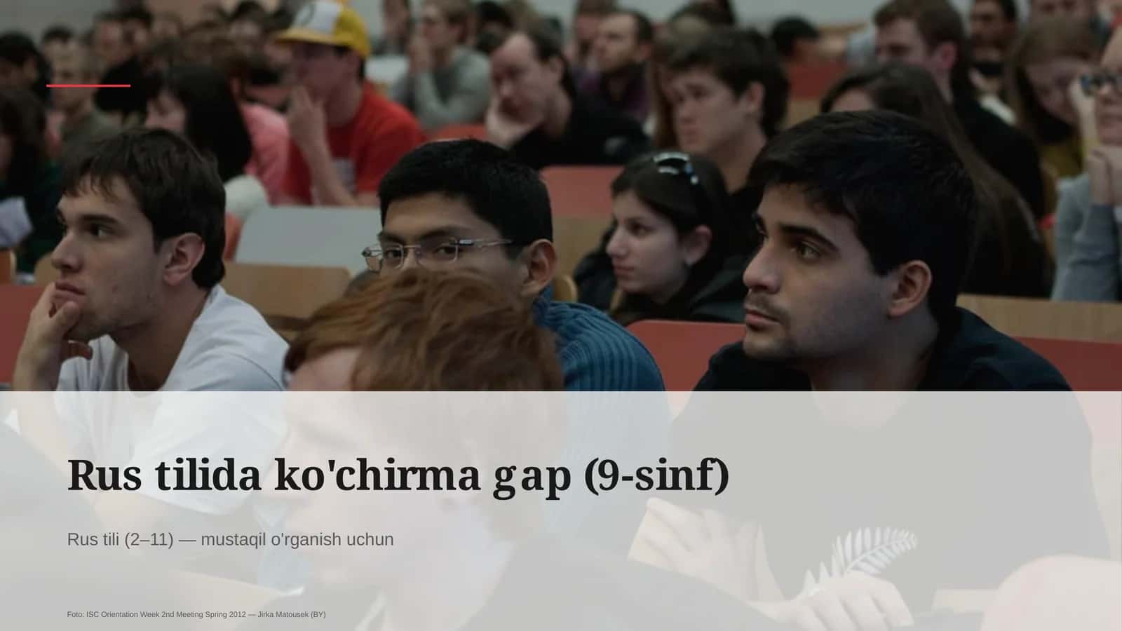 Rus tilida ko'chirma gap (9-sinf)