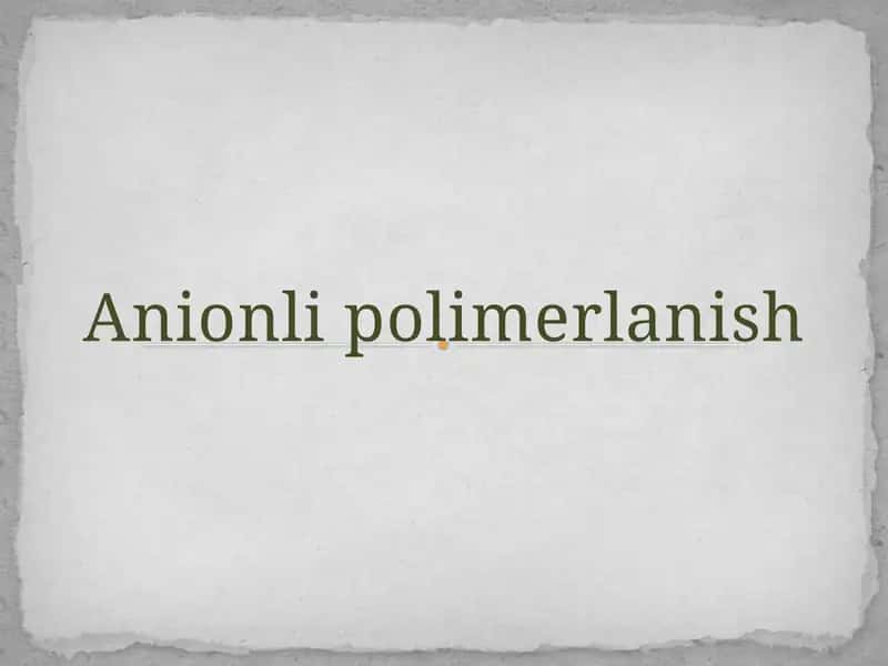 Anionlipolimerlanish