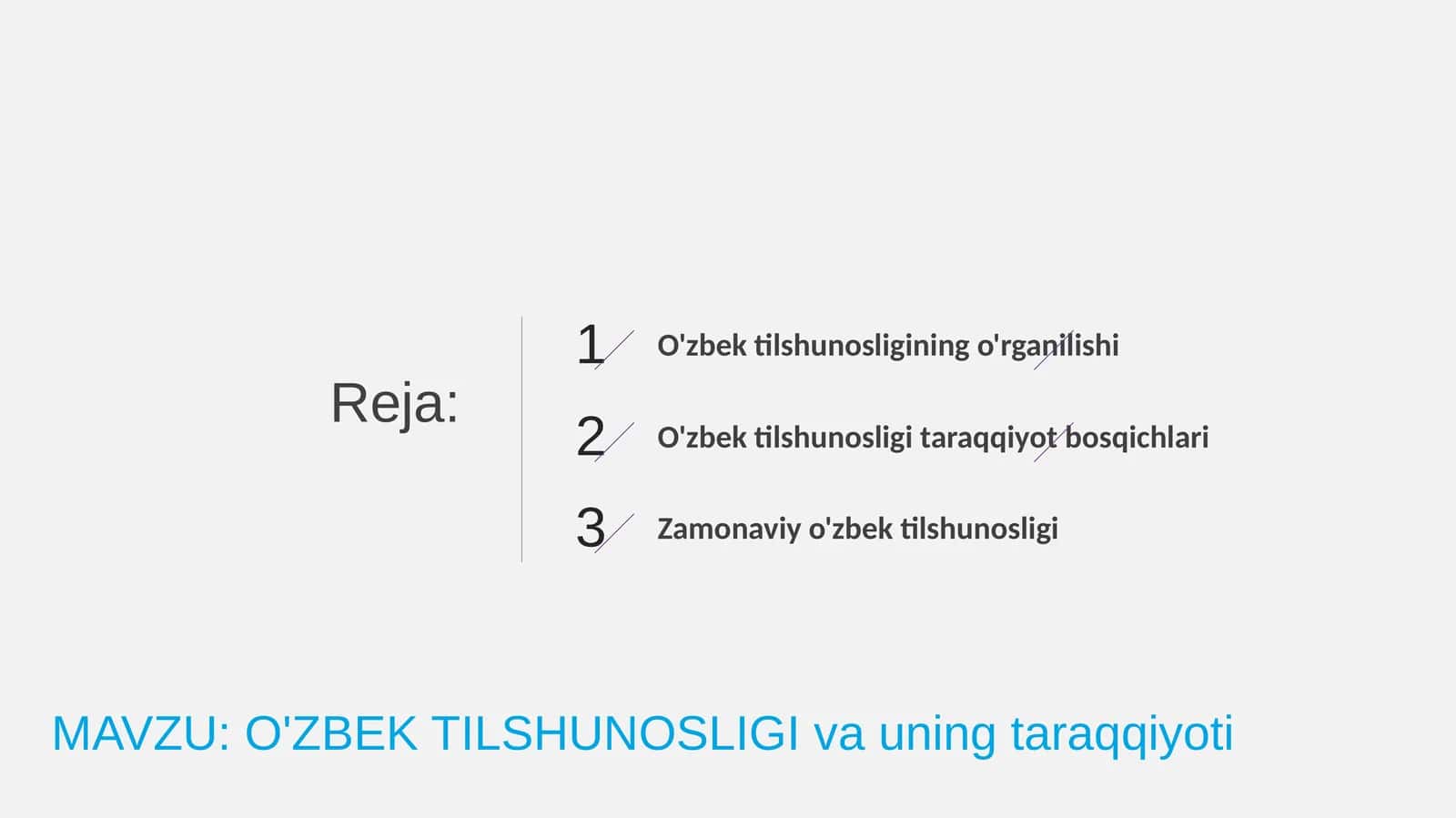 O'ZBEK TILSHUNOSLIGI va uning taraqqiyoti