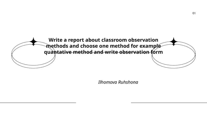 Classroom Observation Methods