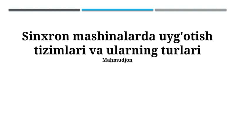 Uyg'otish tizimlari