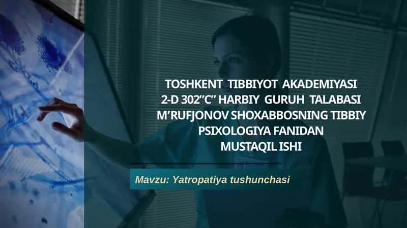 Yatropatiyatushunchasi