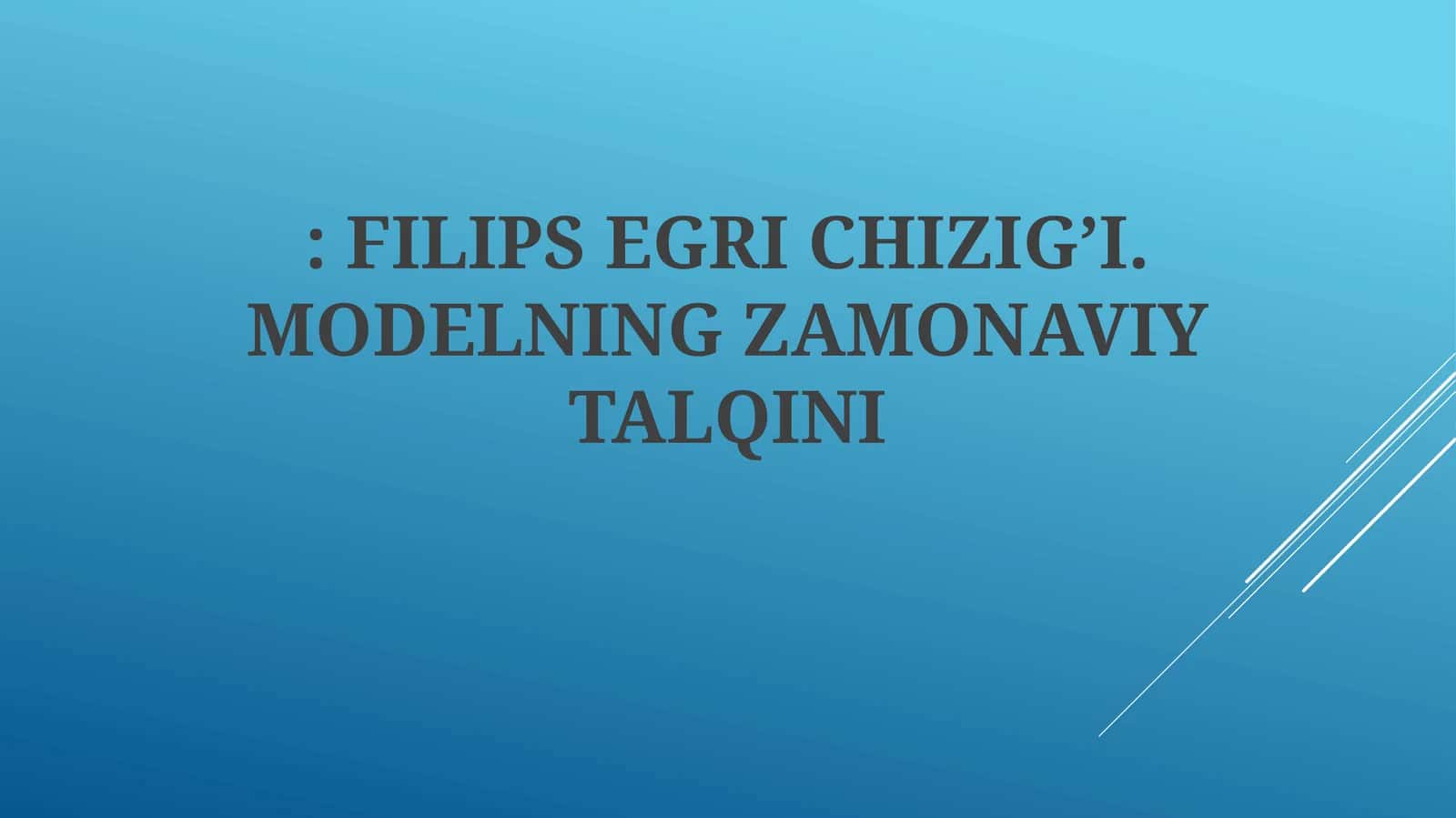 Filipps egri chizig’i