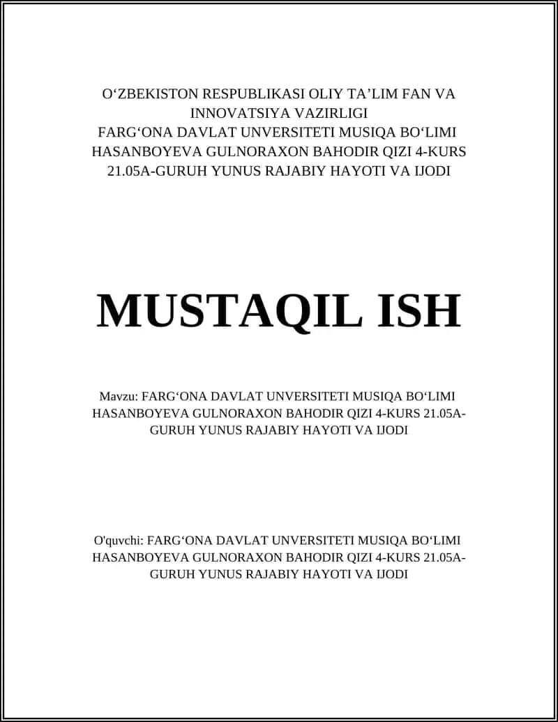 Yunus Rajabiy hayoti va ijodi