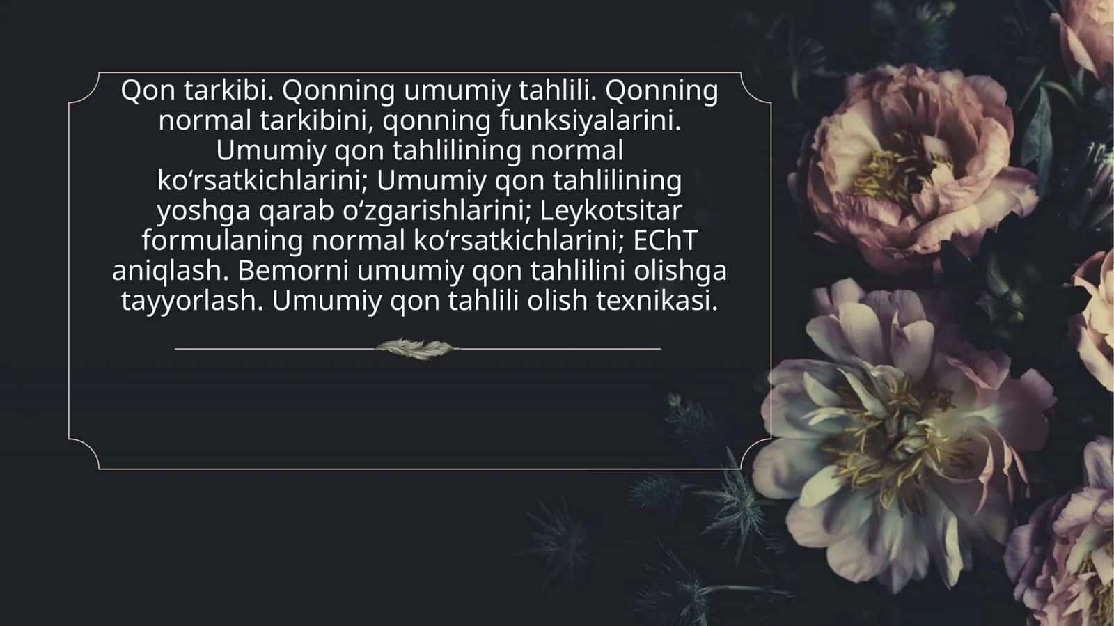 Qon tarkibi