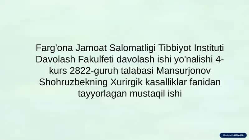 Oshqozon O'tkir Yaralari va Eroziyalari: Keng Qamrovli Qo'llanma