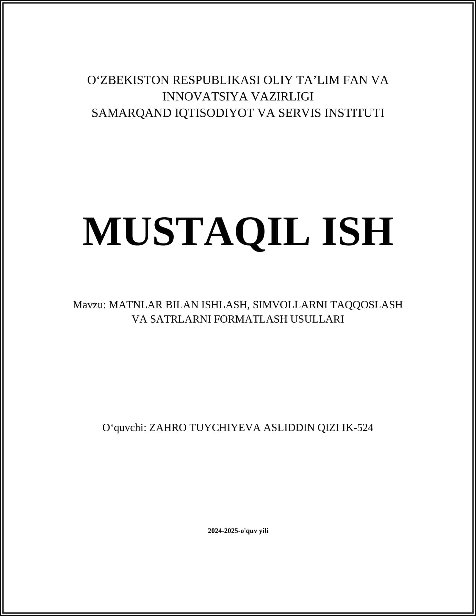 Linuxda Matnli Fayllarni Ishlash