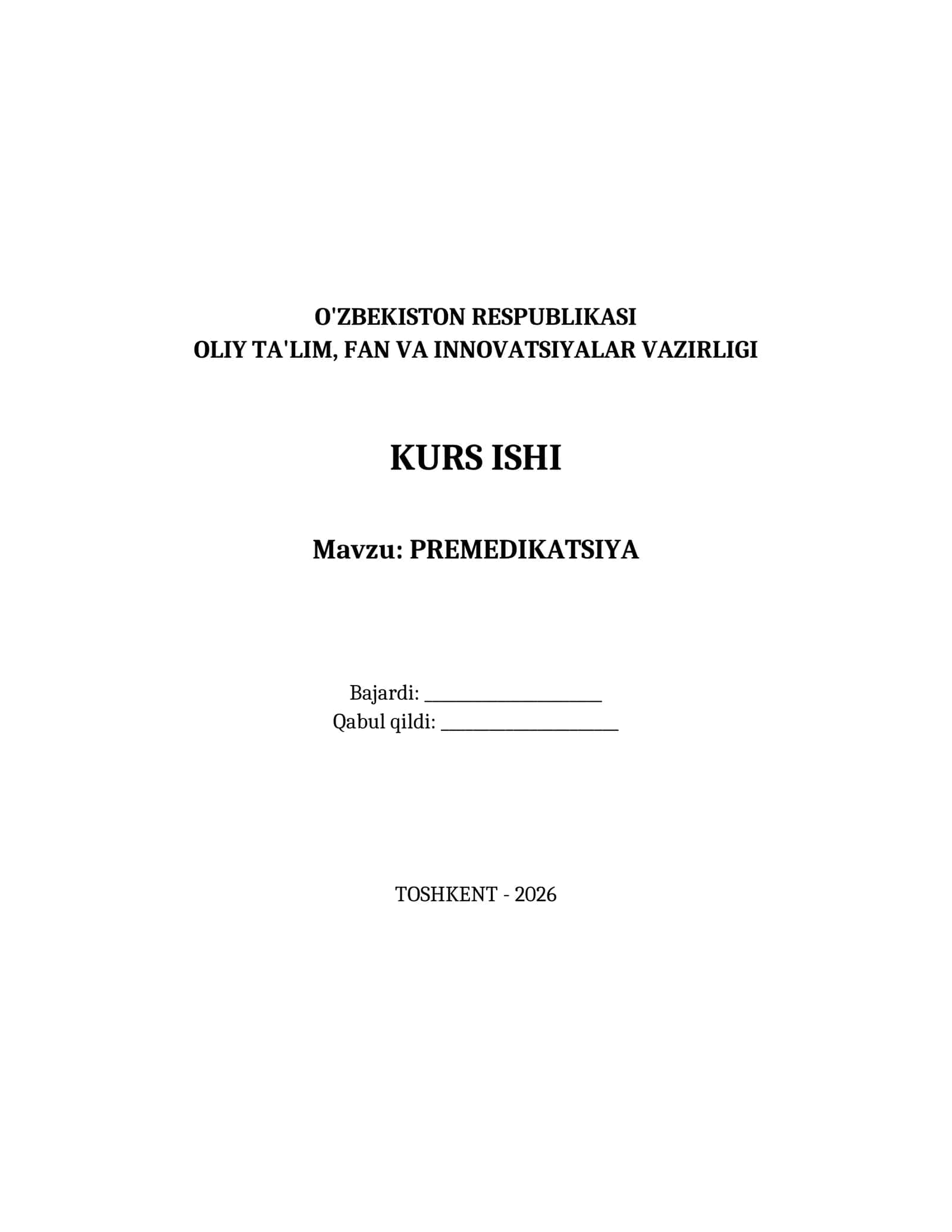 PREMEDIKATSIYA