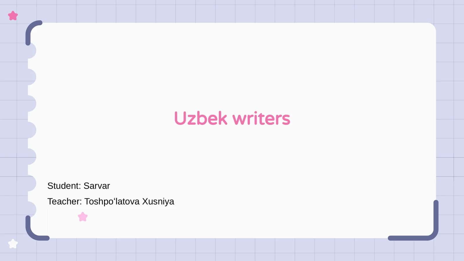 Uzbek writers