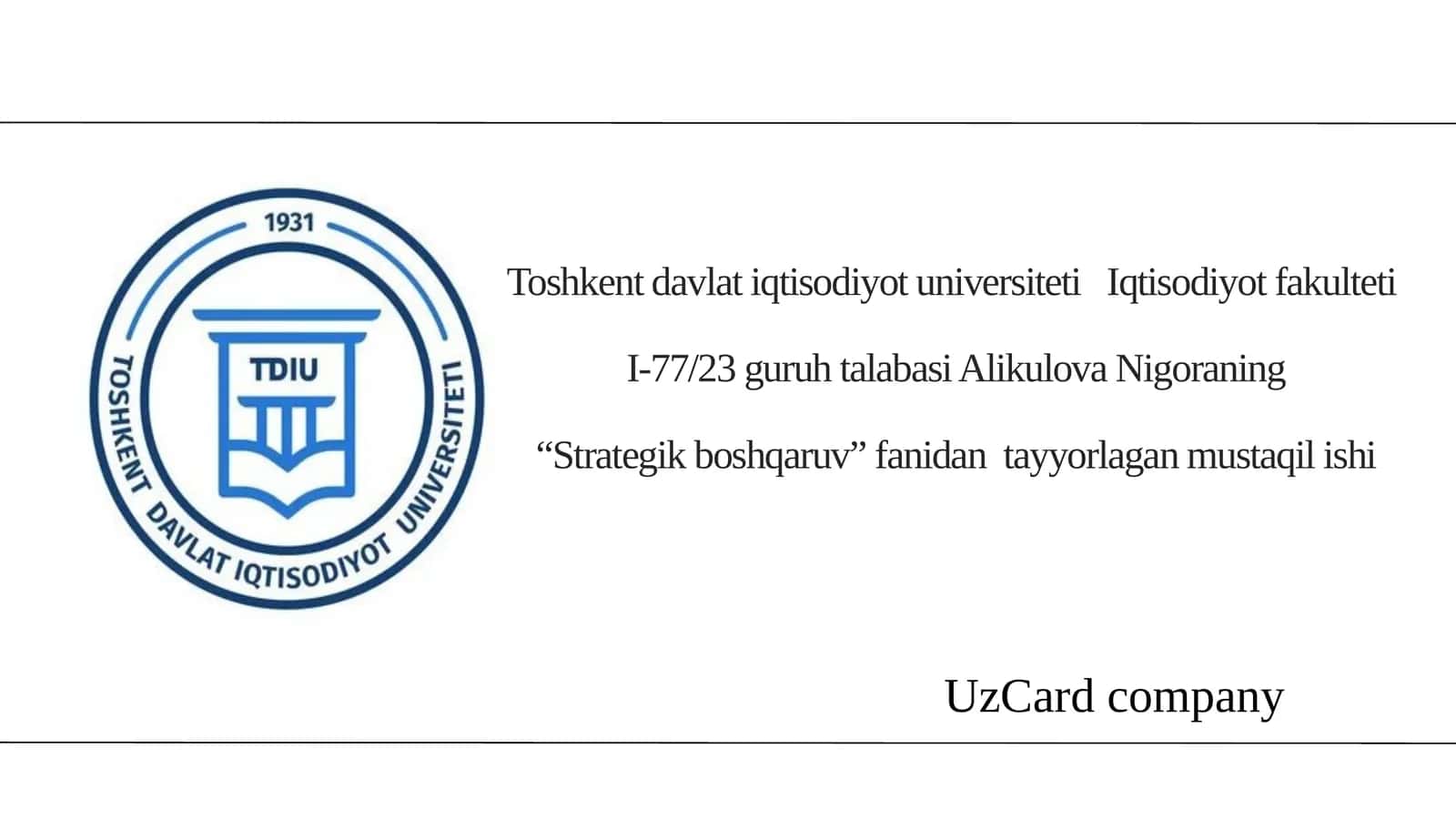 UZCARD