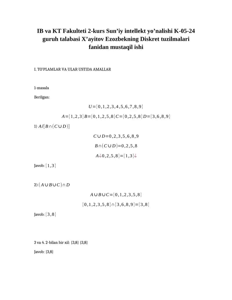 Diskret tuzilmalari