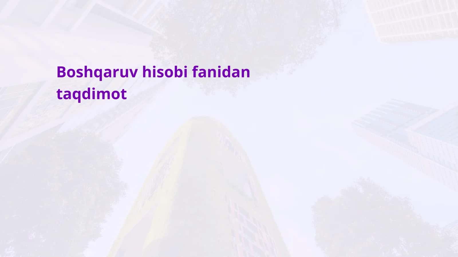 Ustama xarajatlarni taqsimlash