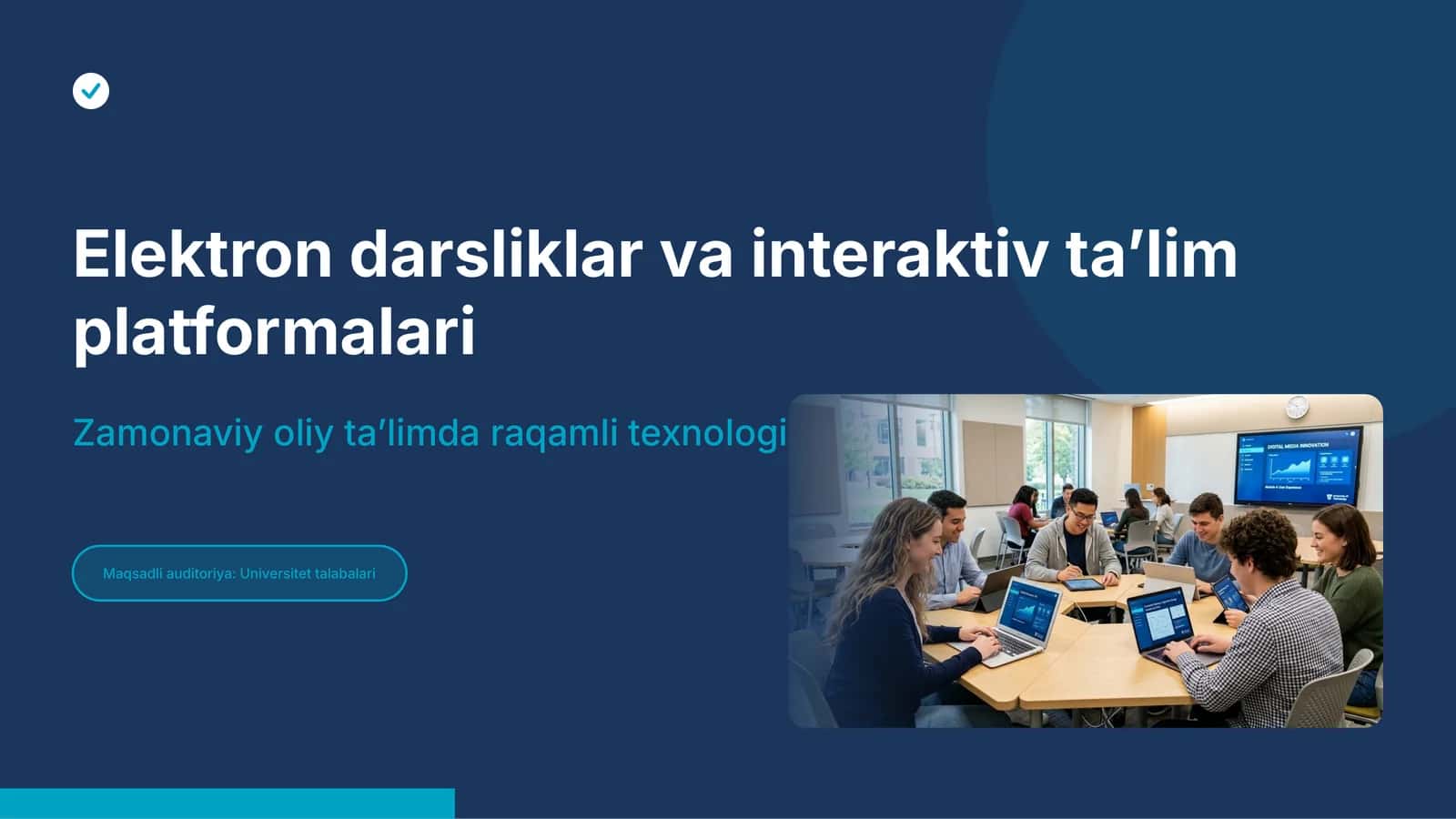 Elektron darsliklar va interaktiv ta’lim platformalari | 15 slayd
