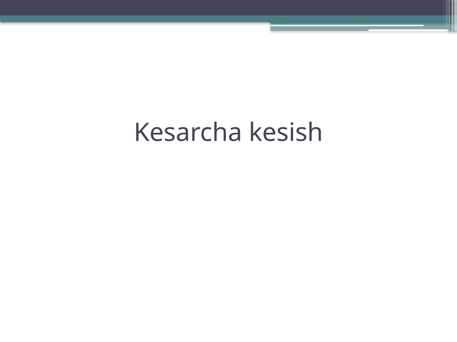 Kesarcha kesish