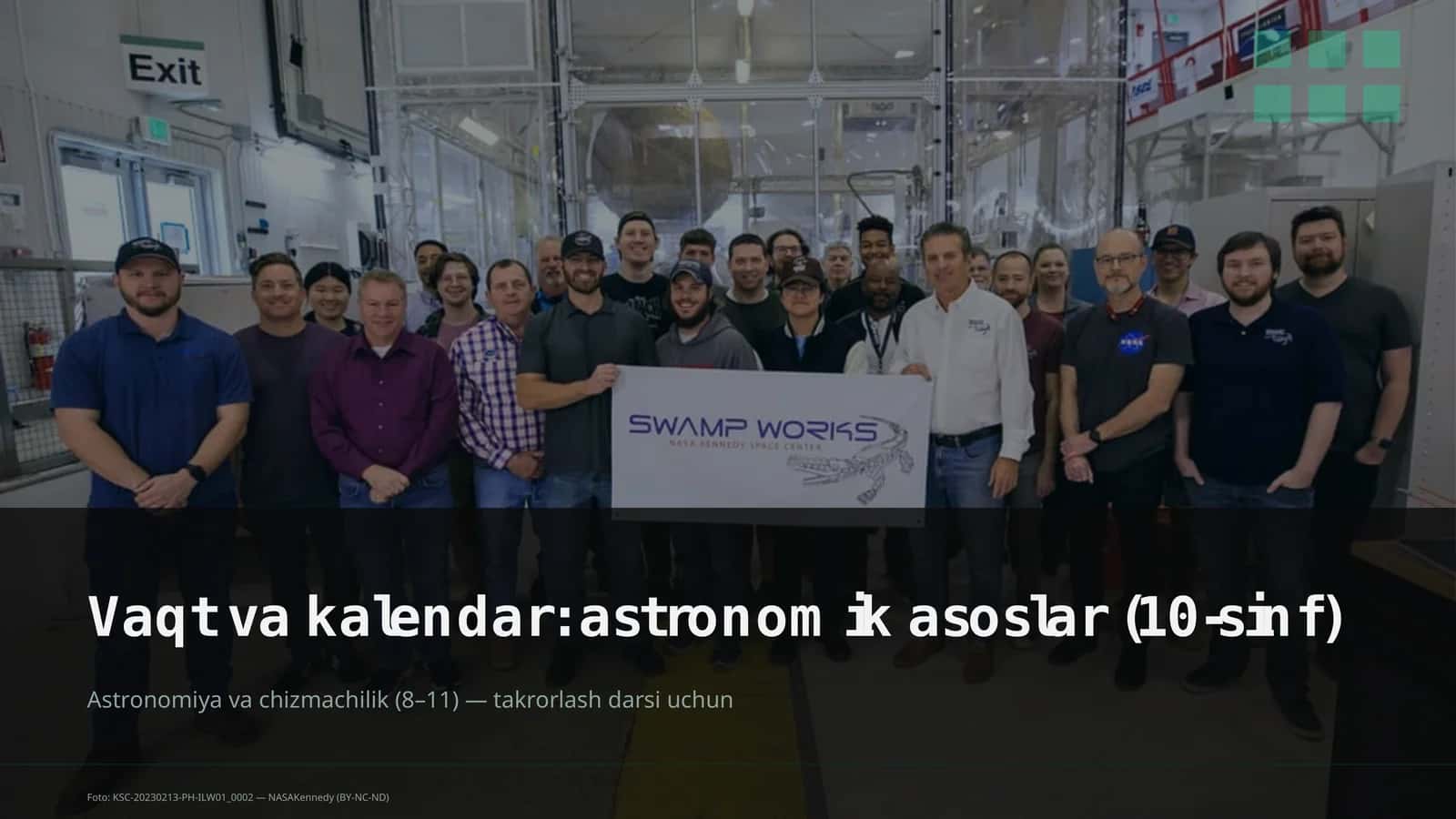 Vaqt va kalendar: astronomik asoslar (10-sinf)