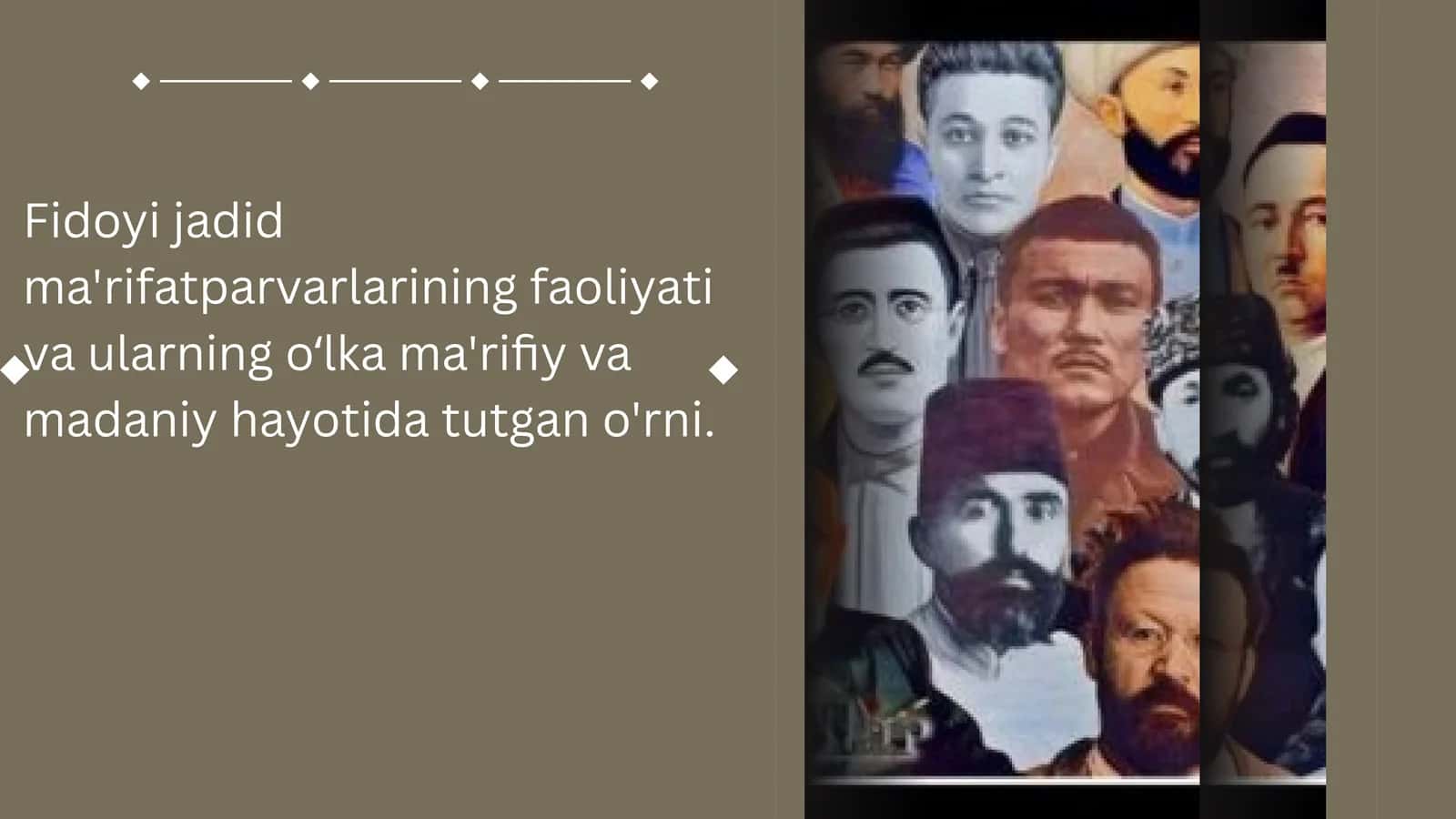 Fidoyi jadidma'rifatparvarlarining faoliyati