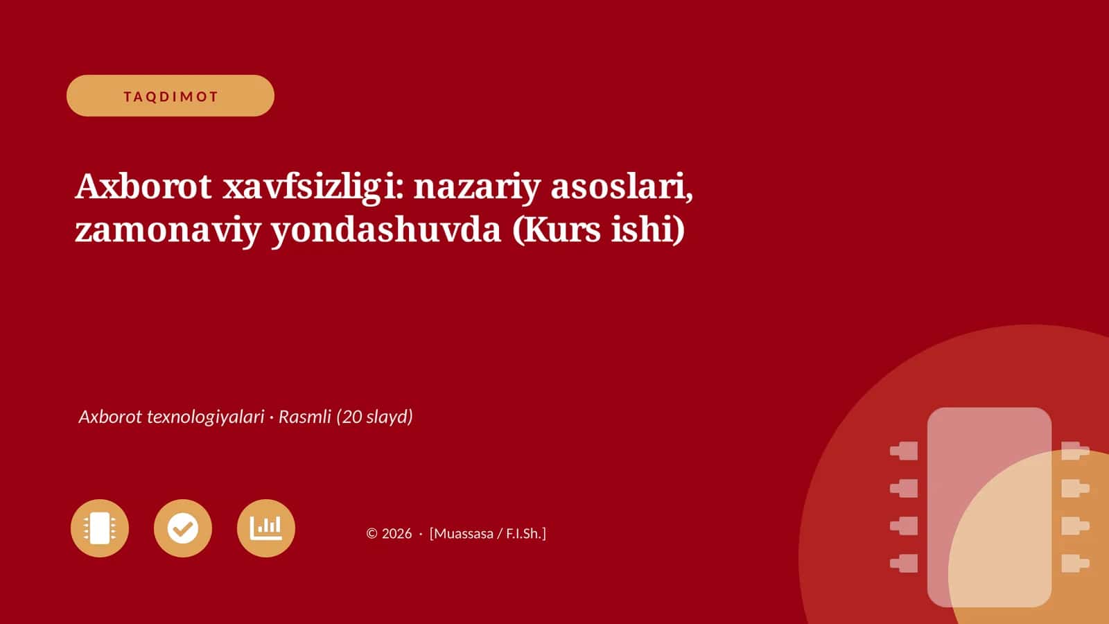 Axborot xavfsizligi: nazariy asoslari, zamonaviy yondashuvda