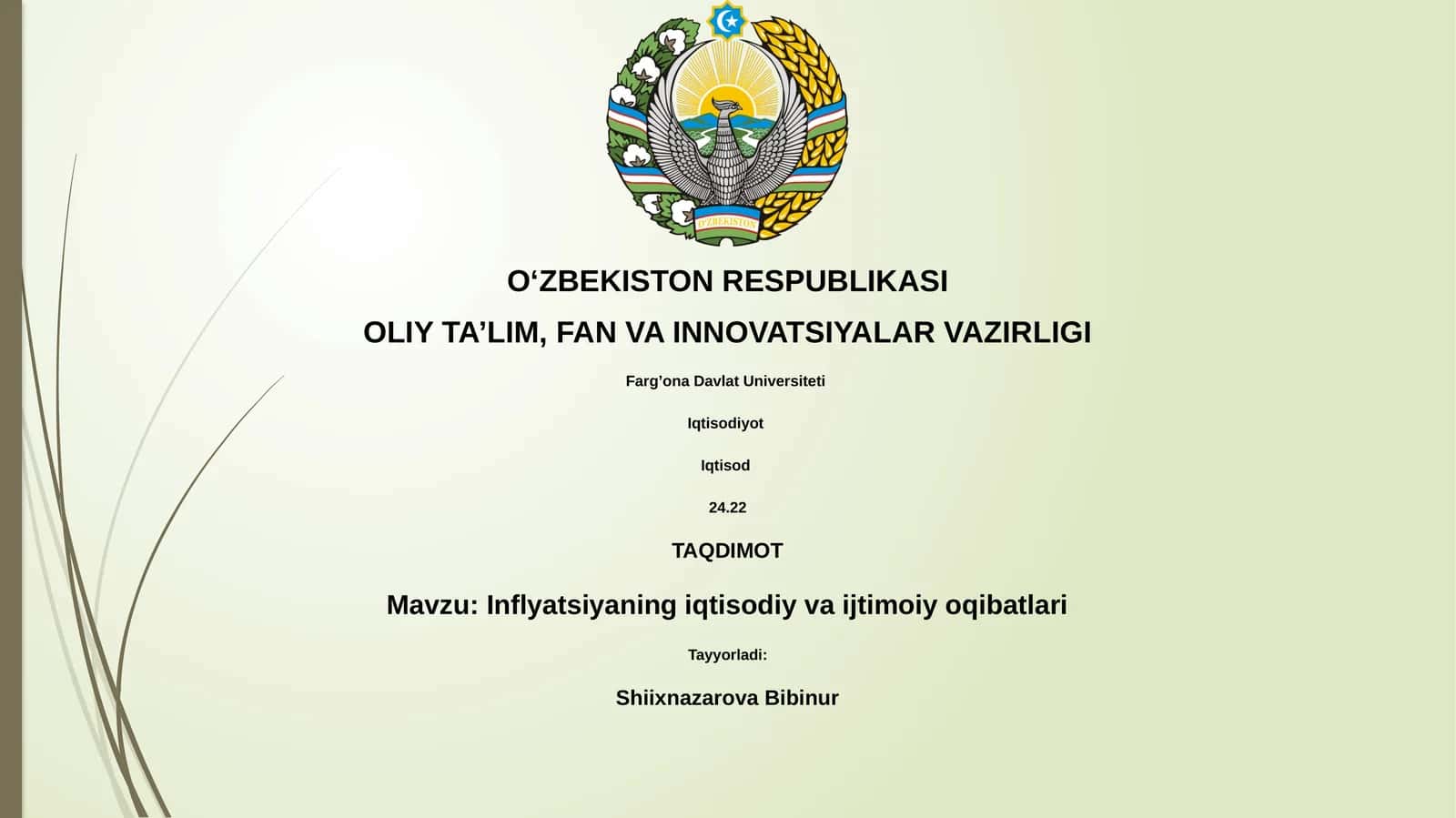 Inflyatsiyaning iqtisodiy va ijtimoiy oqibatlari