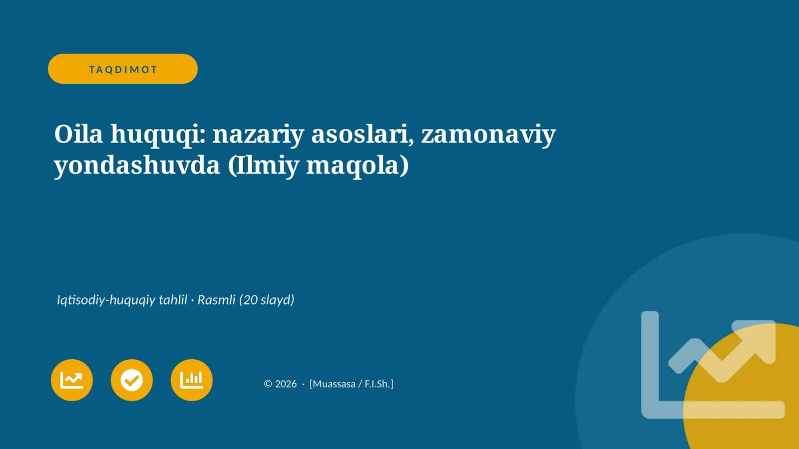 Oila huquqi: nazariy asoslari, zamonaviy yondashuvda (Ilmiy maqola)
