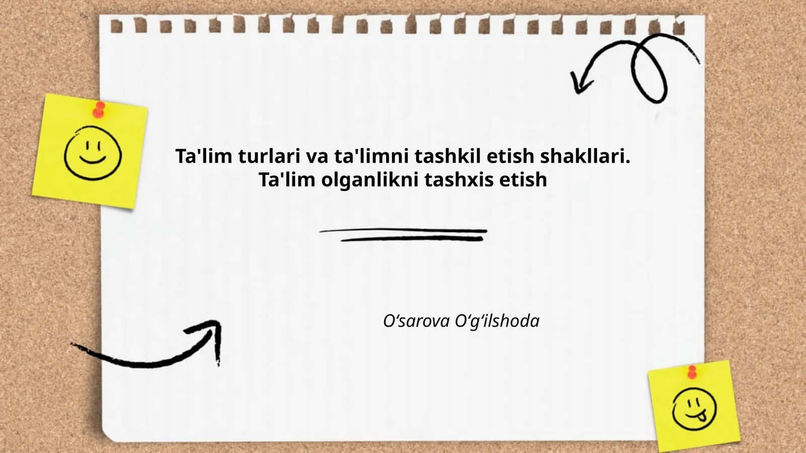An'anaviy ta'lim turlari