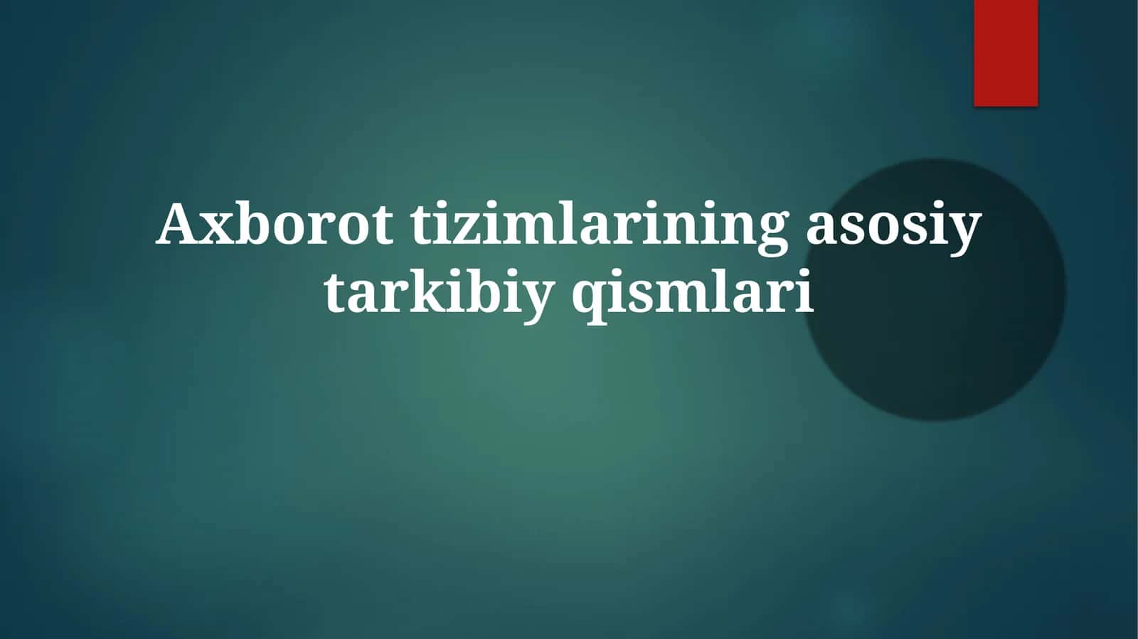 Ma'lumotlar Xavfsizligi