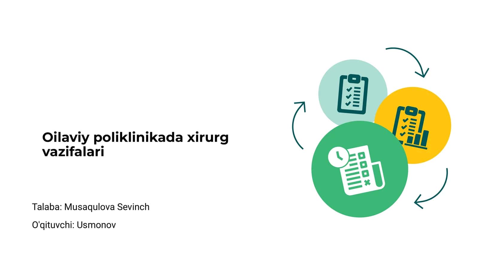 Oilaviy poliklinikada xirurg vazifalari