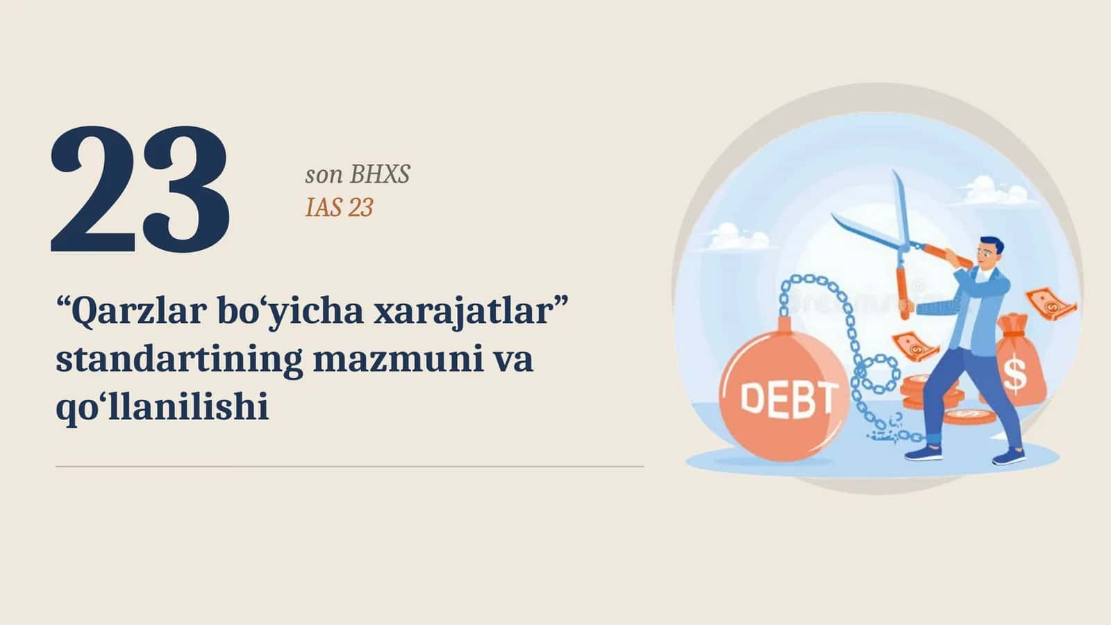 23-son BHXS “Qarzlar bo’yicha xarajatlar” standartlarining mazmuni va qo’llanilishi