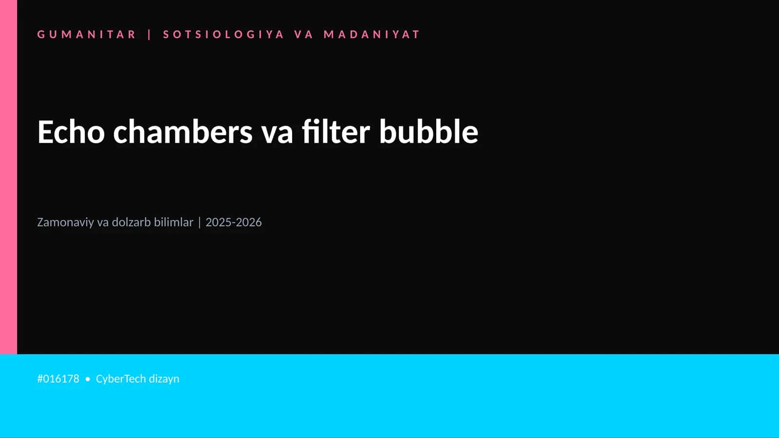 Echo chambers va filter bubble
