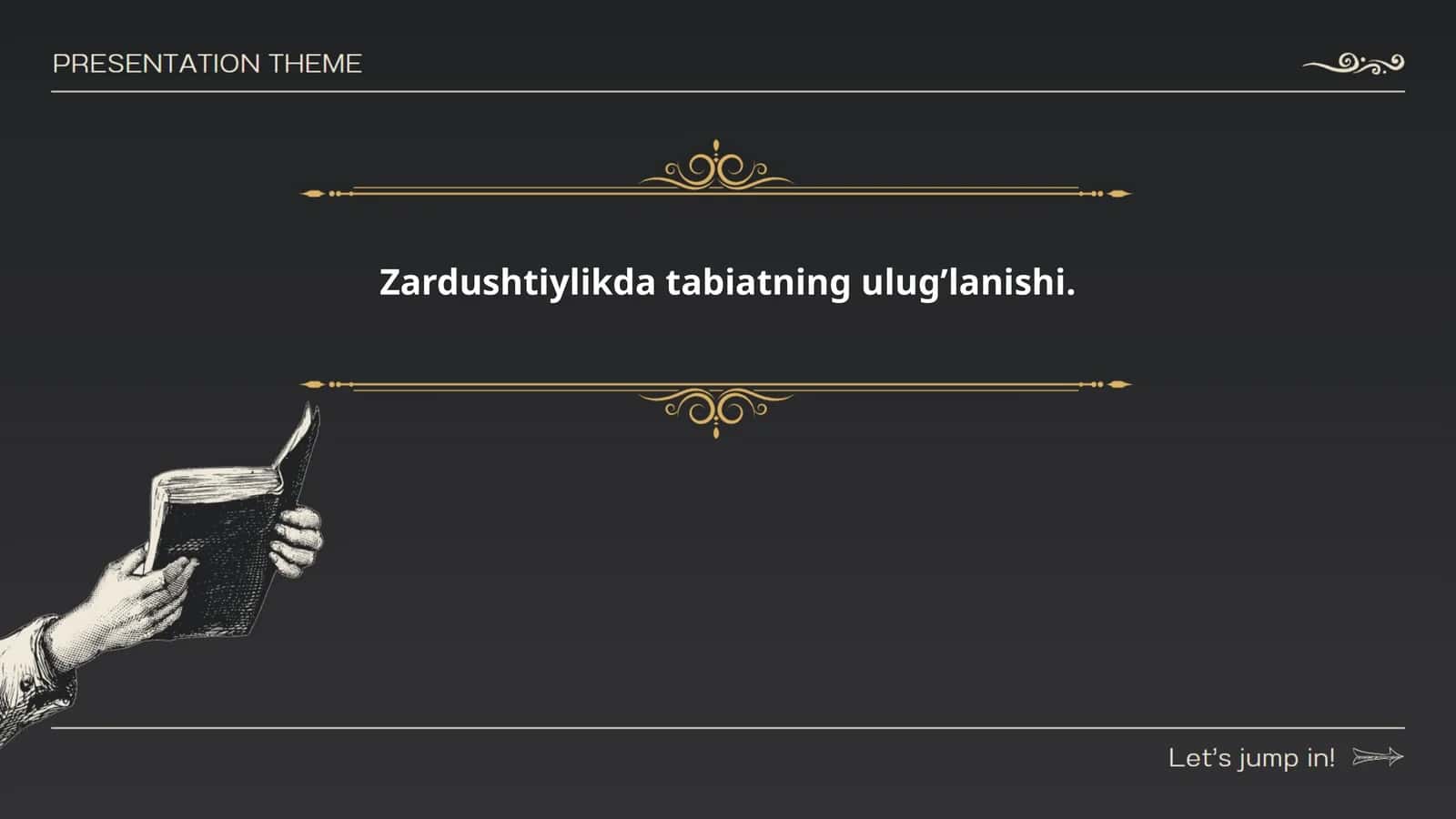 Zardushtiylikda tabiatning ulug’lanishi