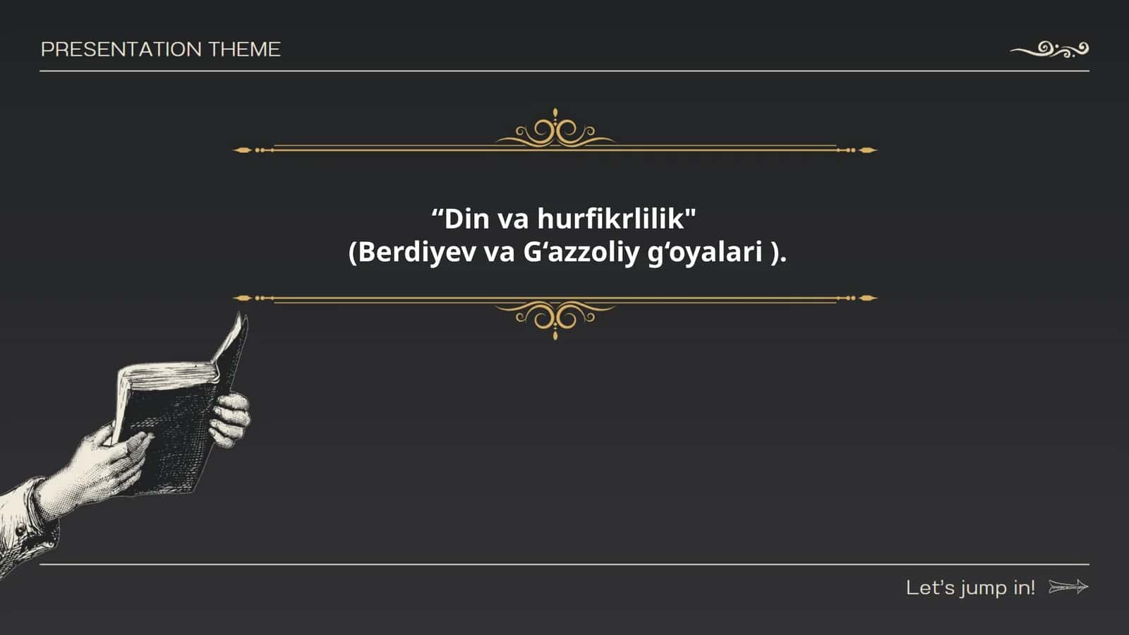 Din va hurfikrlilik (Berdiyev va G‘azzoliy g‘oyalari)