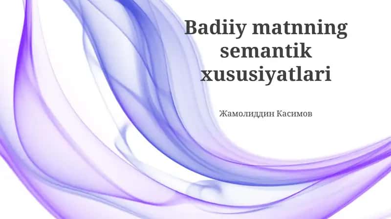 Semantik Rollar va Tematik Tuzilma