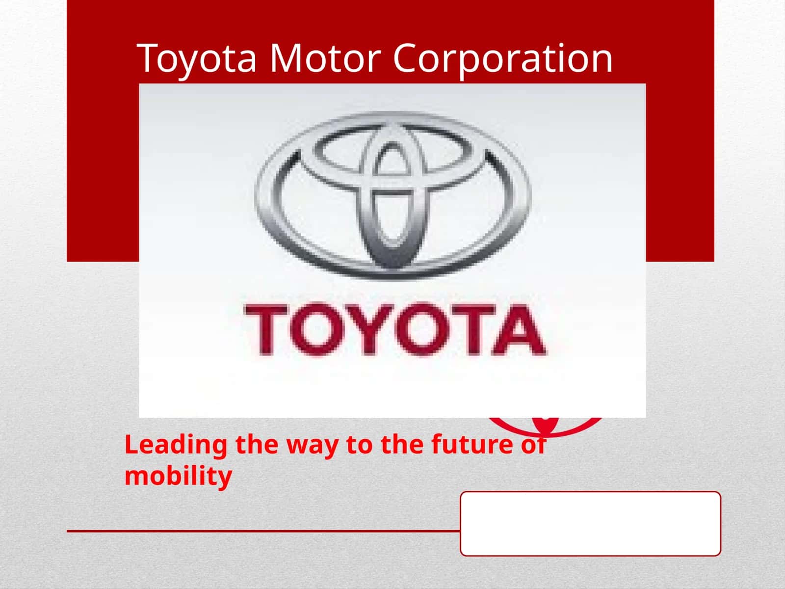 Toyota Motor Corporation