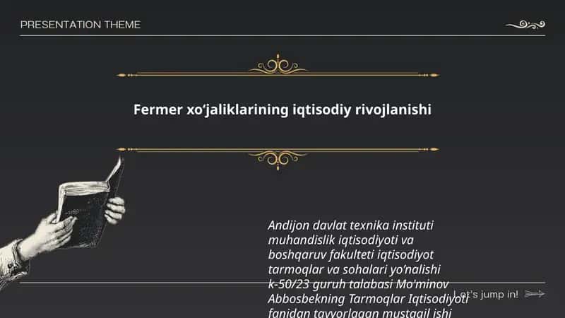 Tarmoqlar Iqtisodiyoti fanidan mustaqil ish