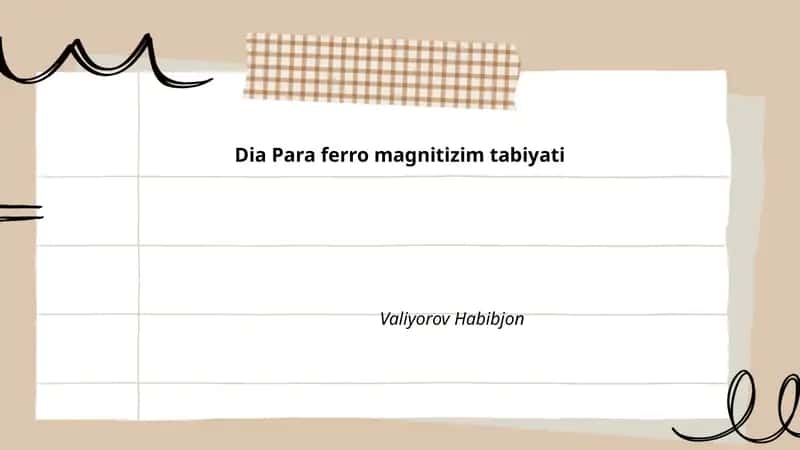Magnit maydonlar