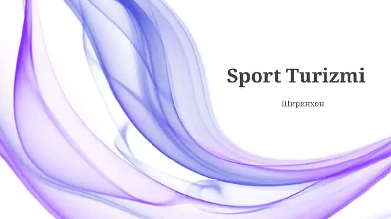 Sport Turizmi