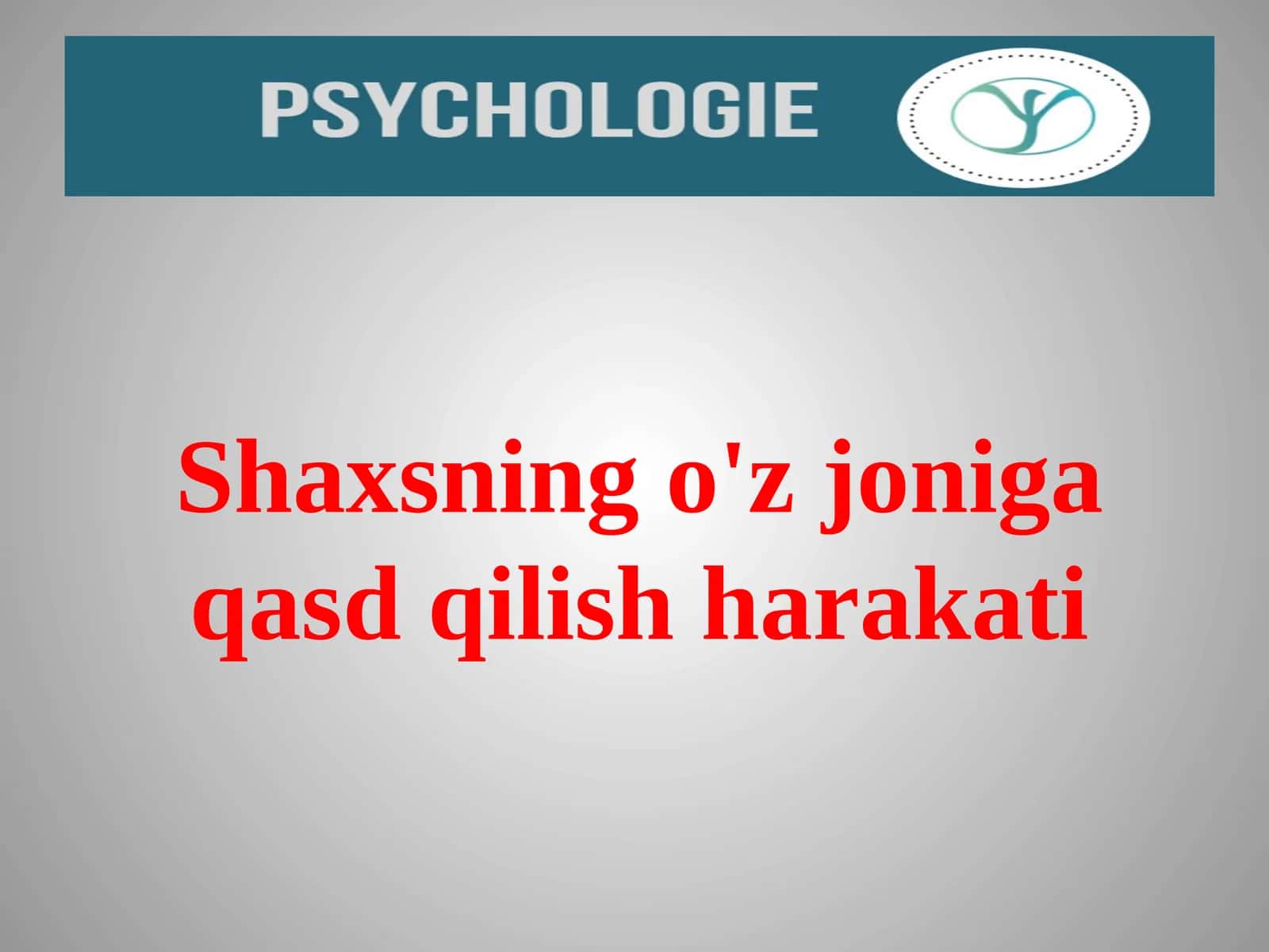 O'z joniga qasd qilish harakati