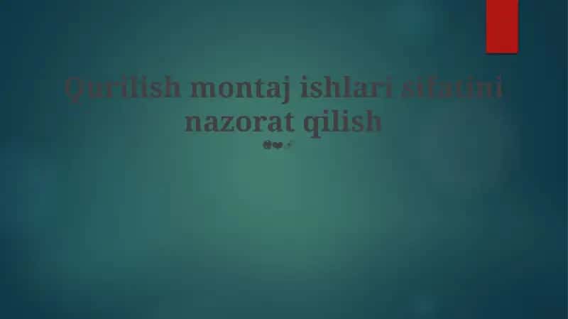 Sifat nazorati choralari