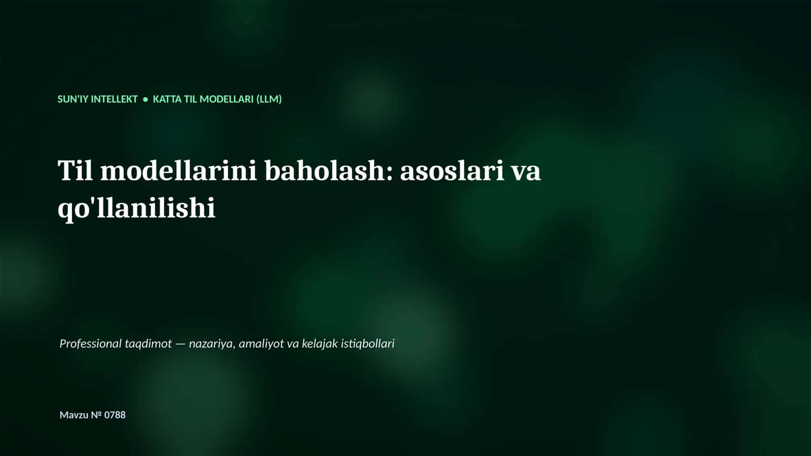 Katta Til Modellari (LLM)