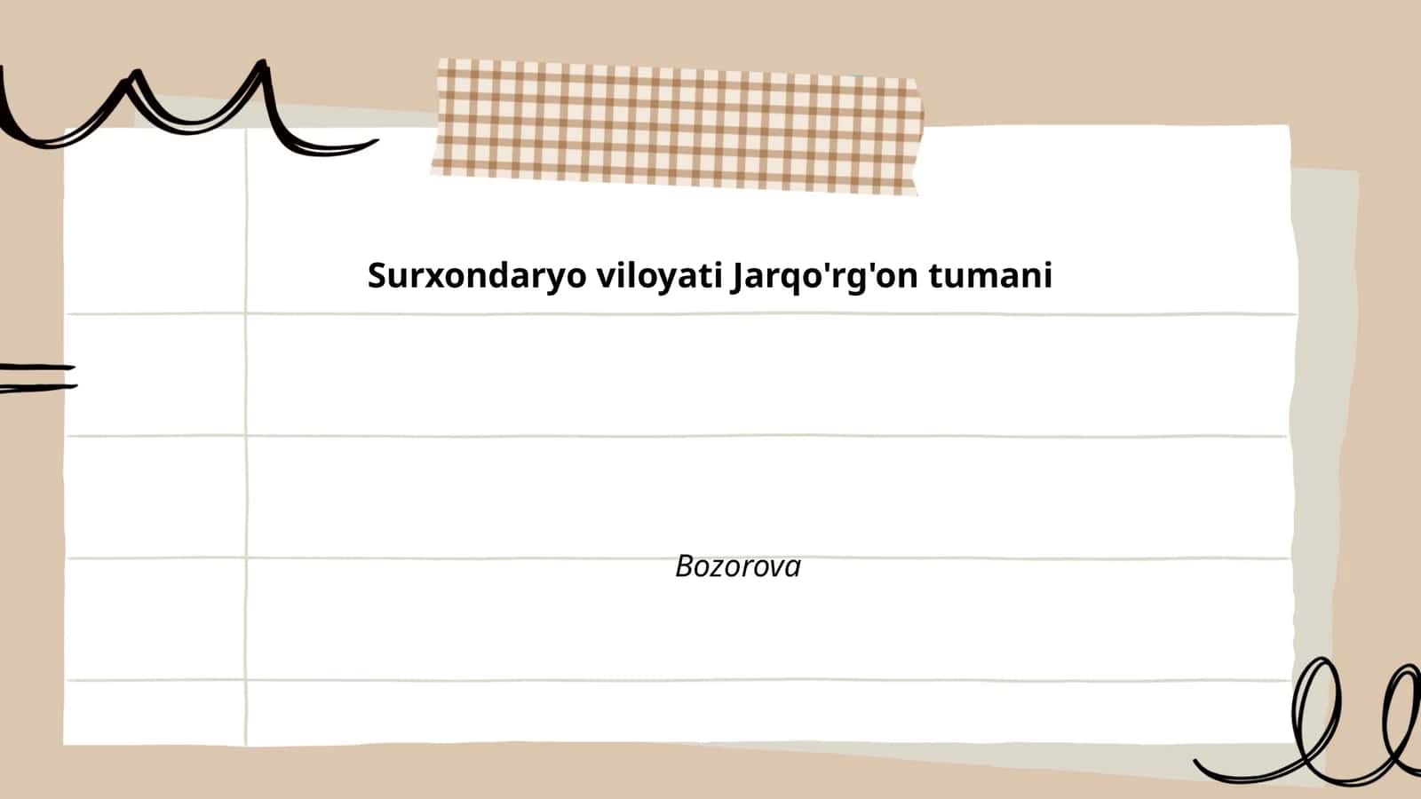 Jarqo'rg'on tumani ta'limi