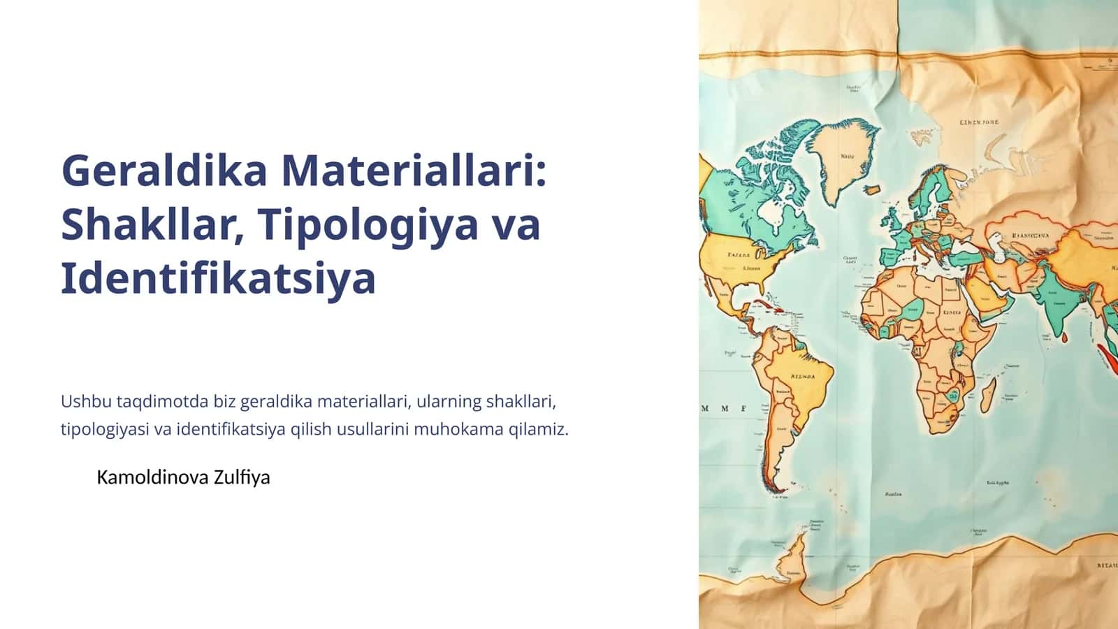Geraldika Materiallari: Shakllar, Tipologiya va Identifikatsiya