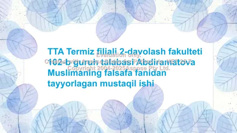 Falsafada inson muammosi
