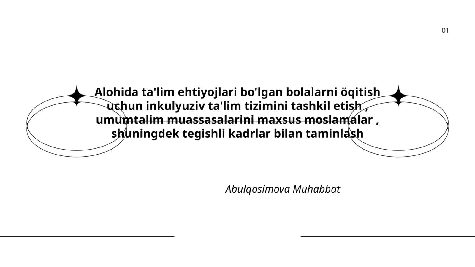 Alohida ta'lim ehtiyojlari bo'lgan bolalarni öqitish
