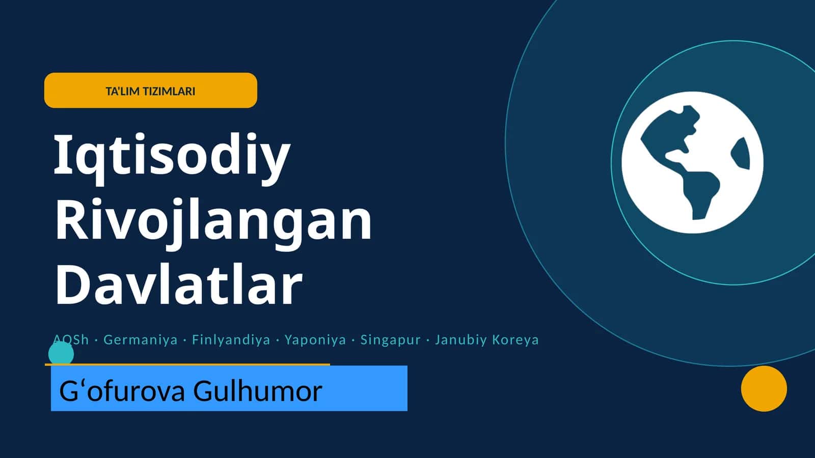 Global ta'lim ko'rsatkichlari