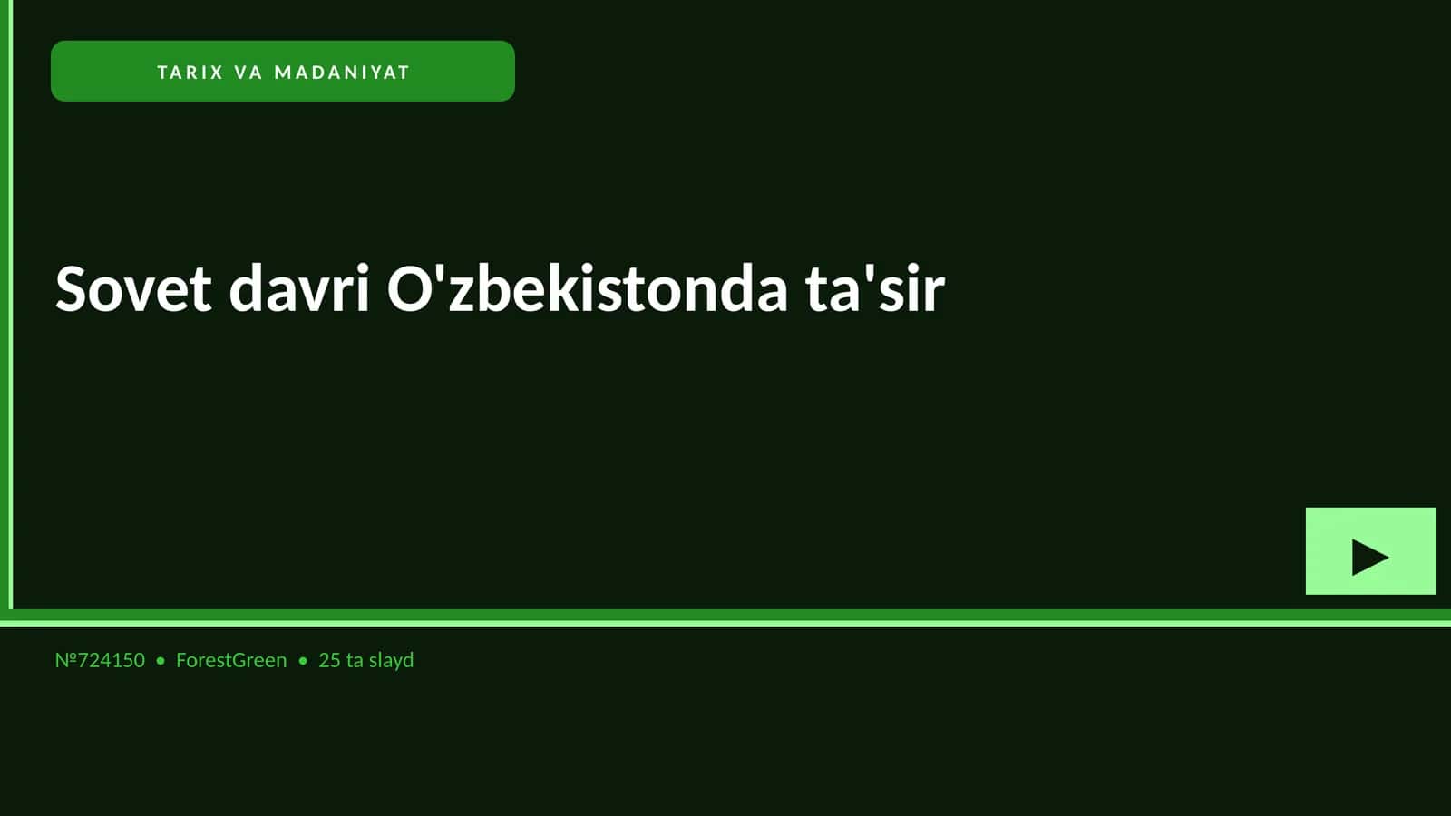 Sovet davri O'zbekistonda ta'sir