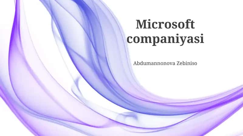 Microsoft companiyasi